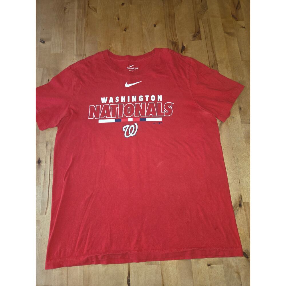 Mens Nike Washington Nationals Red T-Shirt size L